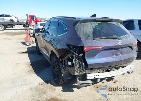 2022 Acura Mdx Advance Package z USA, uszkodzony, nr VIN 5J8YE1H86NL035332